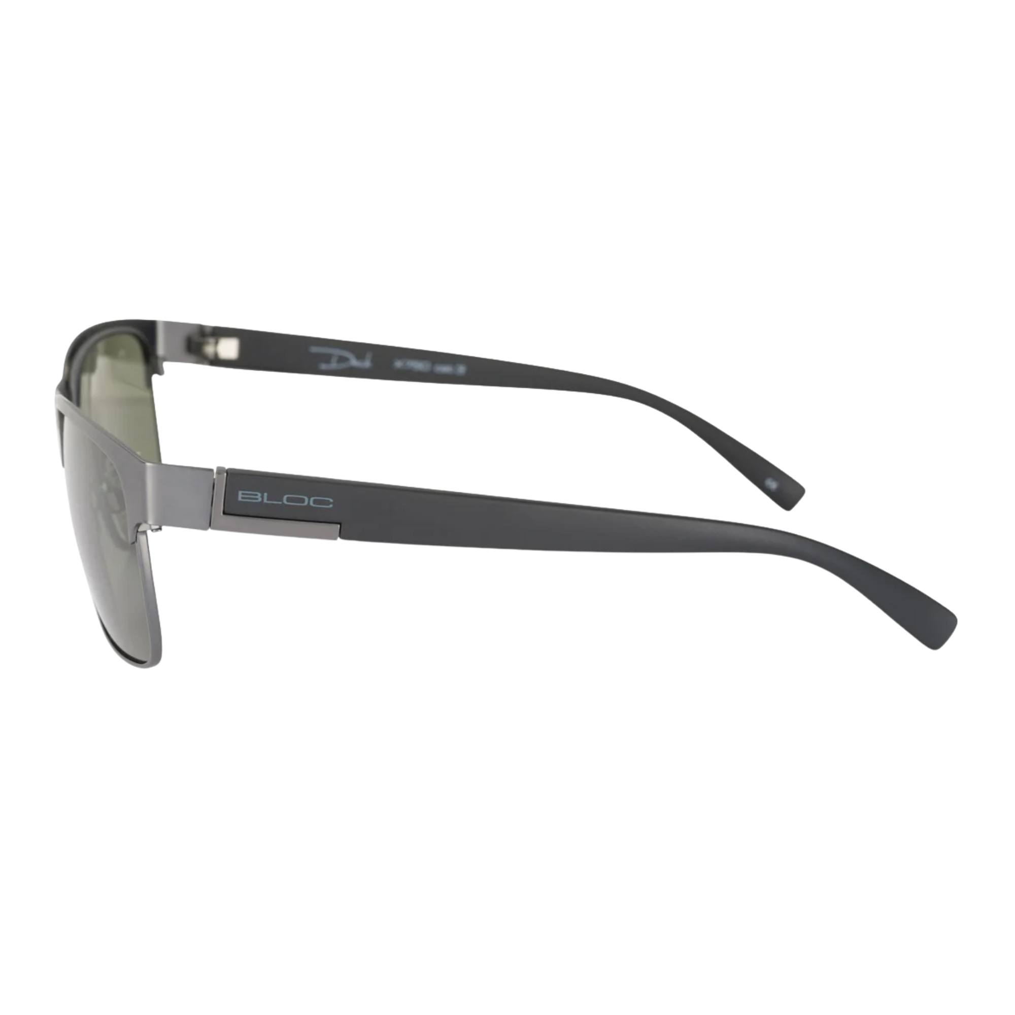 Bloc Eyewear Deck Sunglasses (Green Lens/Matt Gunmetal Frame/Matt Black Temple)