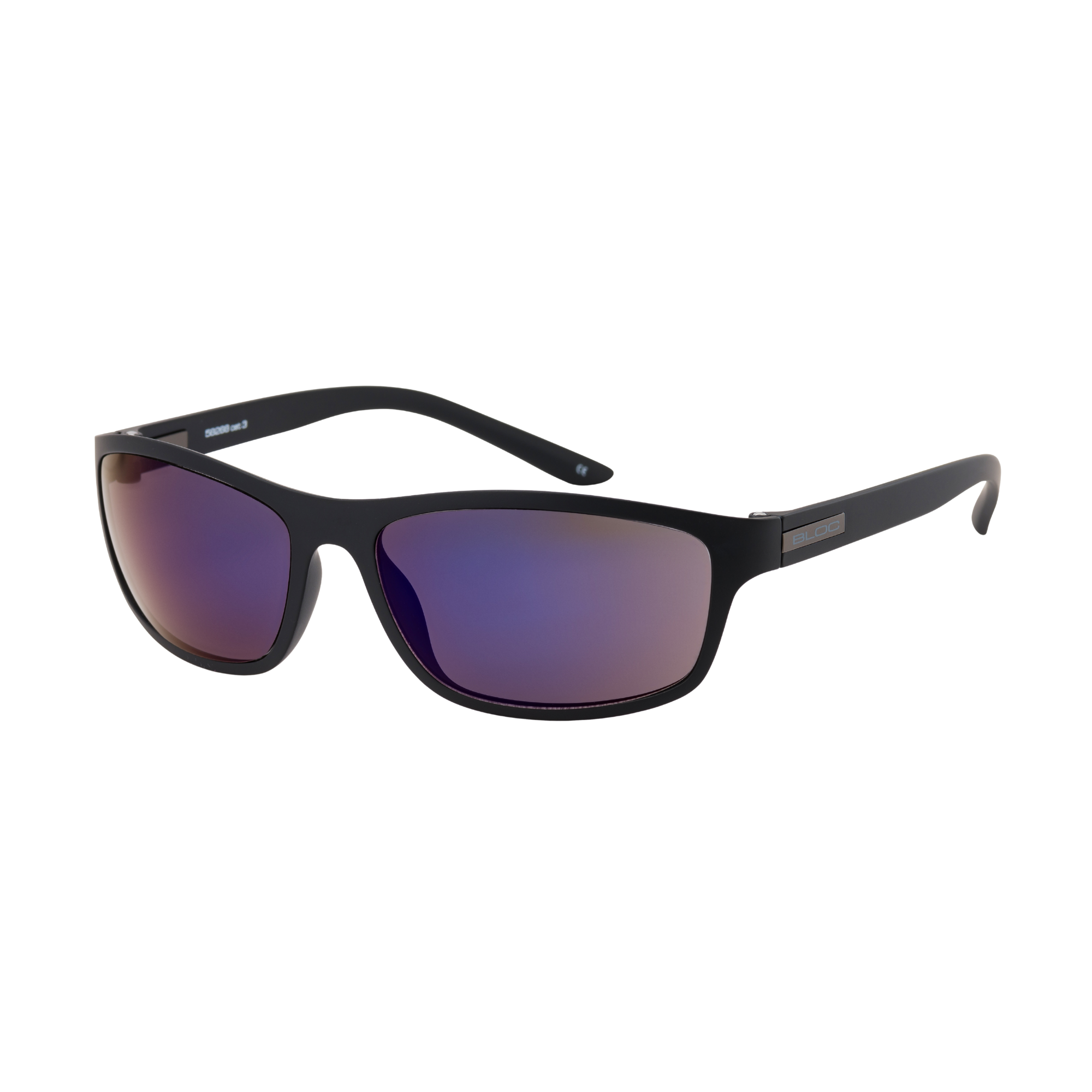 Bloc Eyewear Hornet 2 Sunglasses (Blue Mirror Lens/Matt Black Frame)