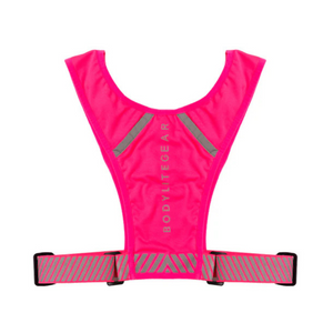 Bodylite Gear Unisex Reflective Phone Holder Vest (Neon Pink)