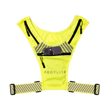 Load image into Gallery viewer, Bodylite Gear Unisex Reflective Phone Holder Vest (Neon Yellow)
