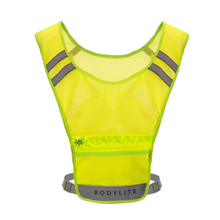 Load image into Gallery viewer, Bodylite Unisex LED Reflective Vest (Neon Yellow)
