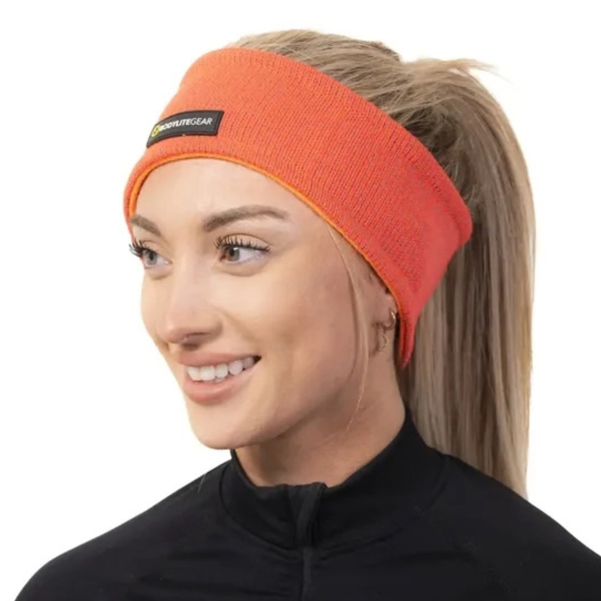 Bodylite Gear Unisex Reflective Headband (Neon Orange)