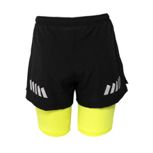 Load image into Gallery viewer, Bodylite Unisex Reflective Shorts (Neon Yellow)
