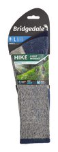 Load image into Gallery viewer, Bridgedale Hike Lightweight Cotton Comfort Boot Length Socks (Indigo)
