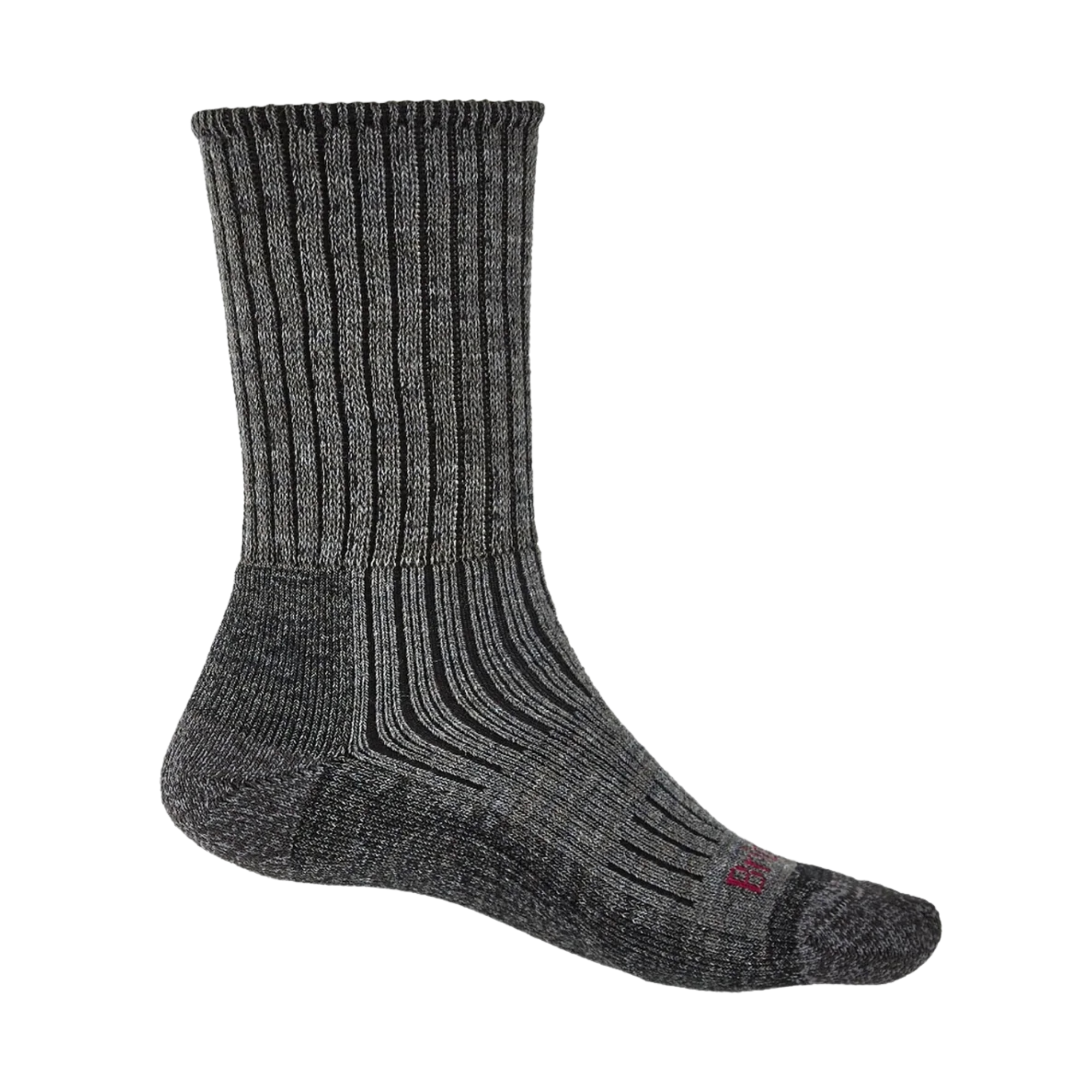 Bridgedale Men's Hike Midweight Merino Comfort Boot Length Socks (Charcoal)