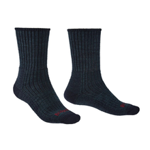 Load image into Gallery viewer, Bridgedale Men's Hike Midweight Merino Comfort Boot Length Socks (Navy)
