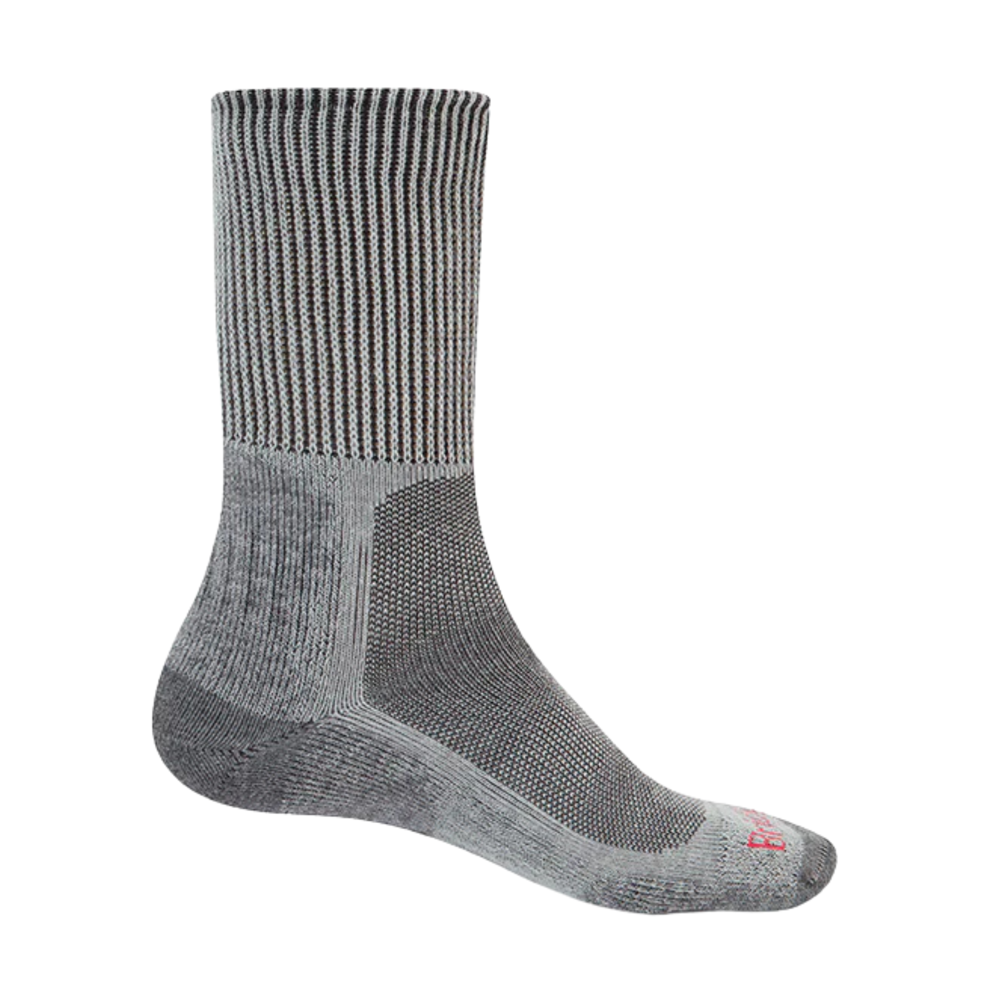 Bridgedale Men's Lightweight Merino Comfort Fit Boot Length Hike Socks (Silver)