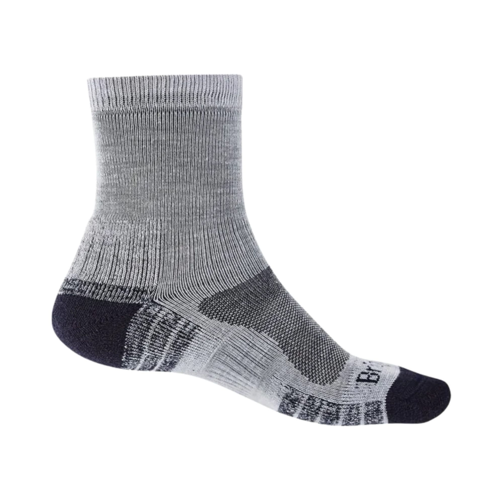 Bridgedale Men's Lightweight Merino Performance 3/4 Crew Length Hike Socks (Silver/Navy)