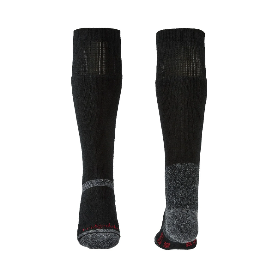 Bridgedale Unisex Explorer Heavyweight Merino Performance Knee Length Socks (Black)