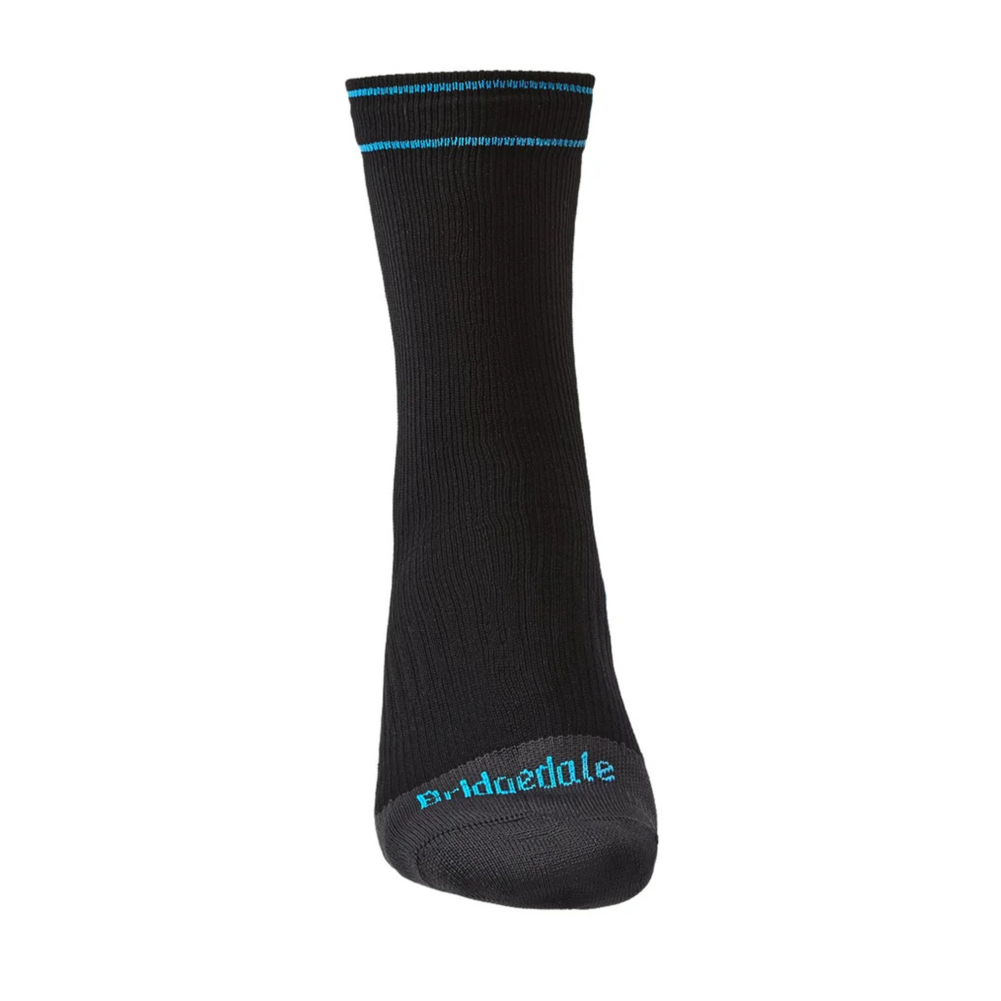 Bridgedale Unisex Waterproof Midweight Merino Blend Boot Length Storm Socks (Black)