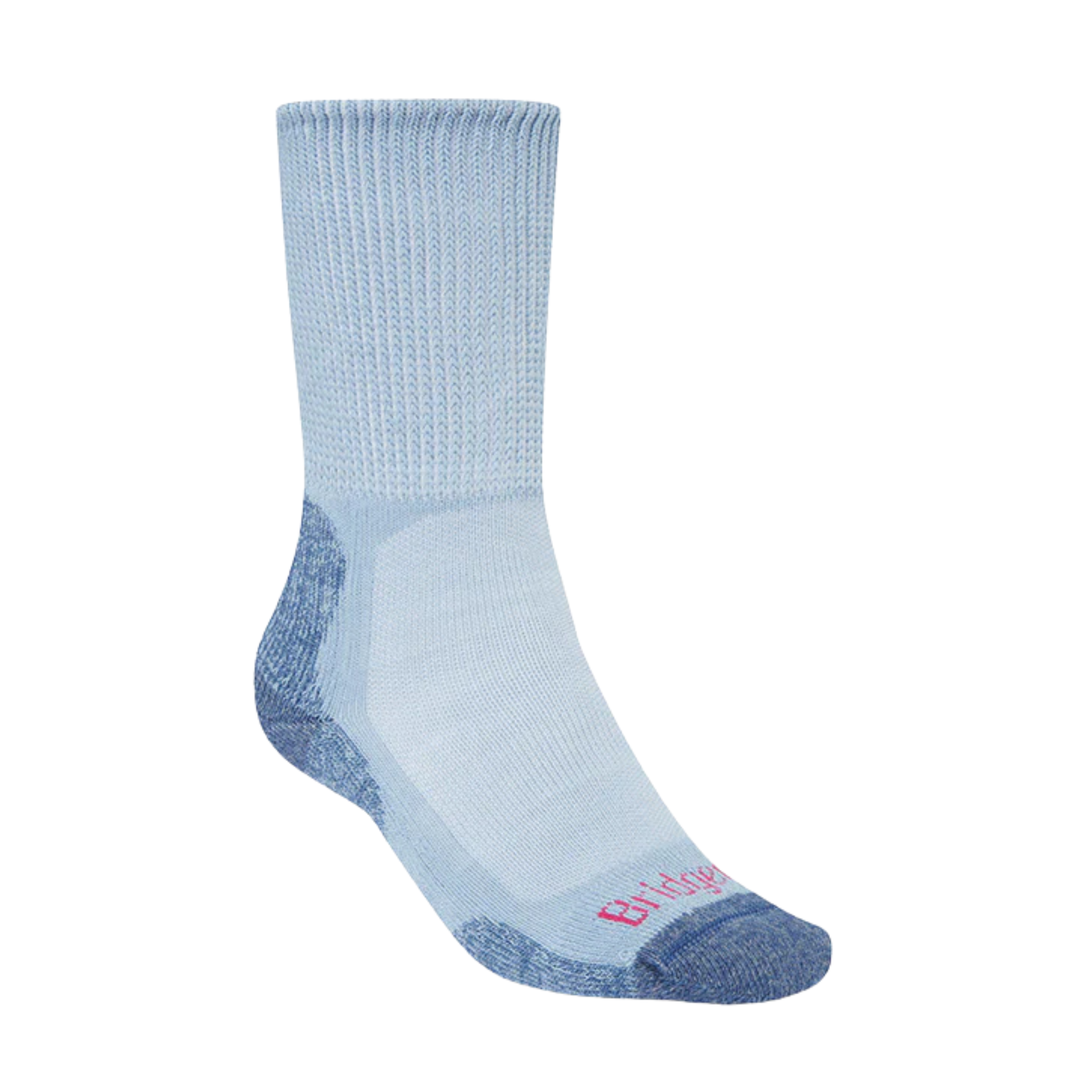 Bridgedale Women's Lightweight Merino Comfort Fit Boot Length Hike Socks (Powder Blue)