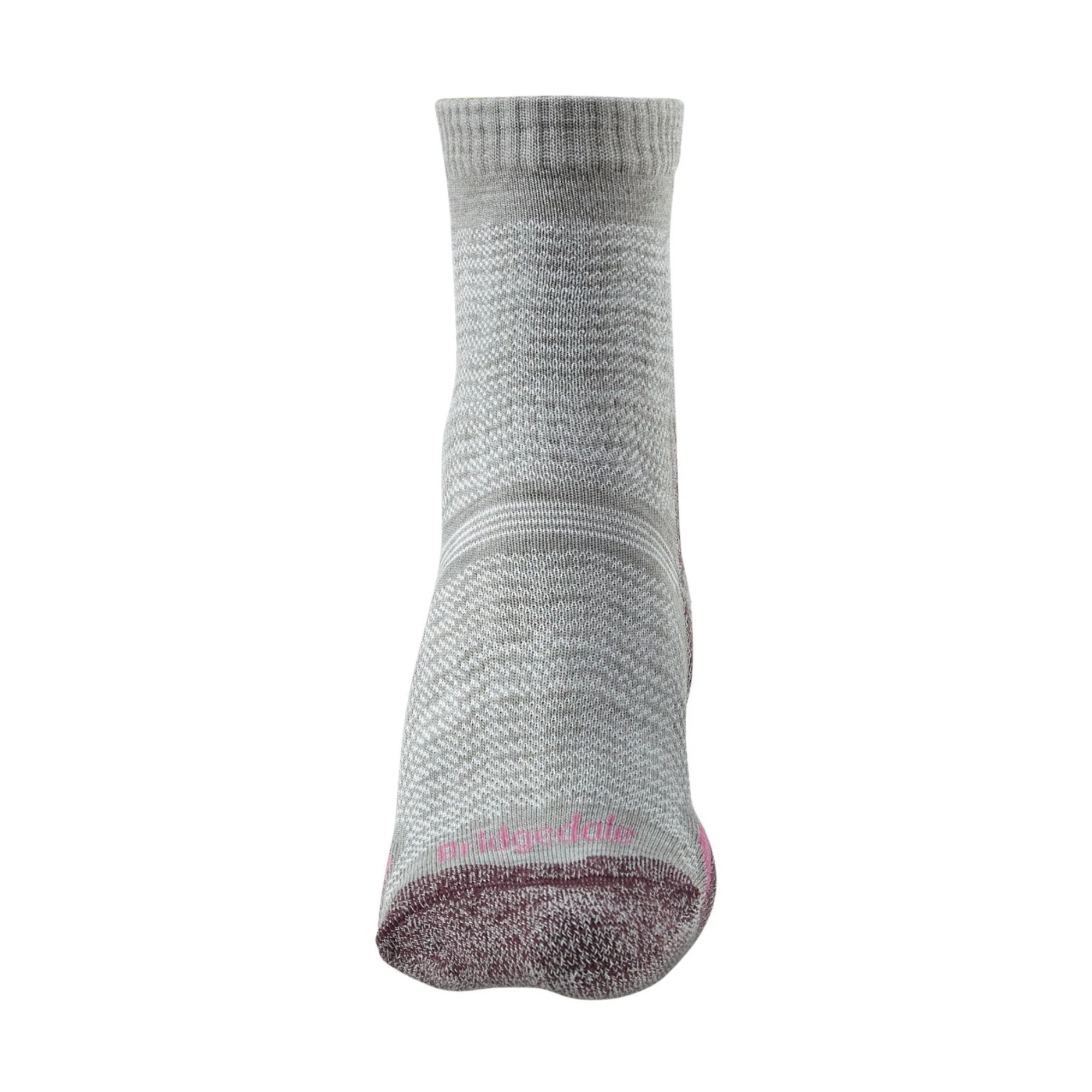 Bridgedale Women's Ultra Light Merino Performance Crew Length Hike Socks (Aubergine)