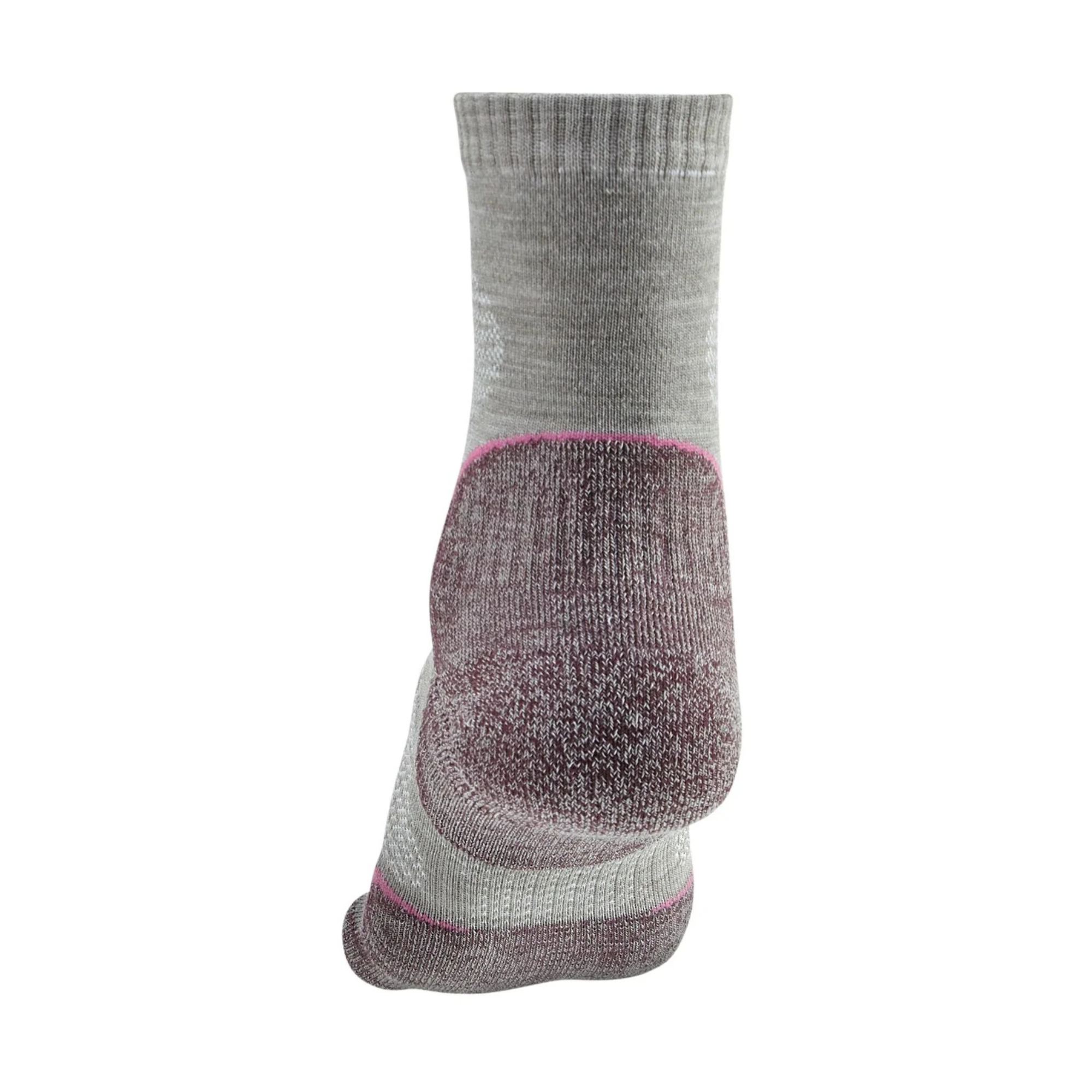 Bridgedale Women's Ultra Light Merino Performance Crew Length Hike Socks (Aubergine)