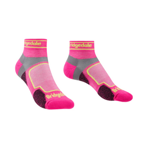 Bridgedale Women's Ultralight T2 Coolmax Trail Running Low Socks (Pink)