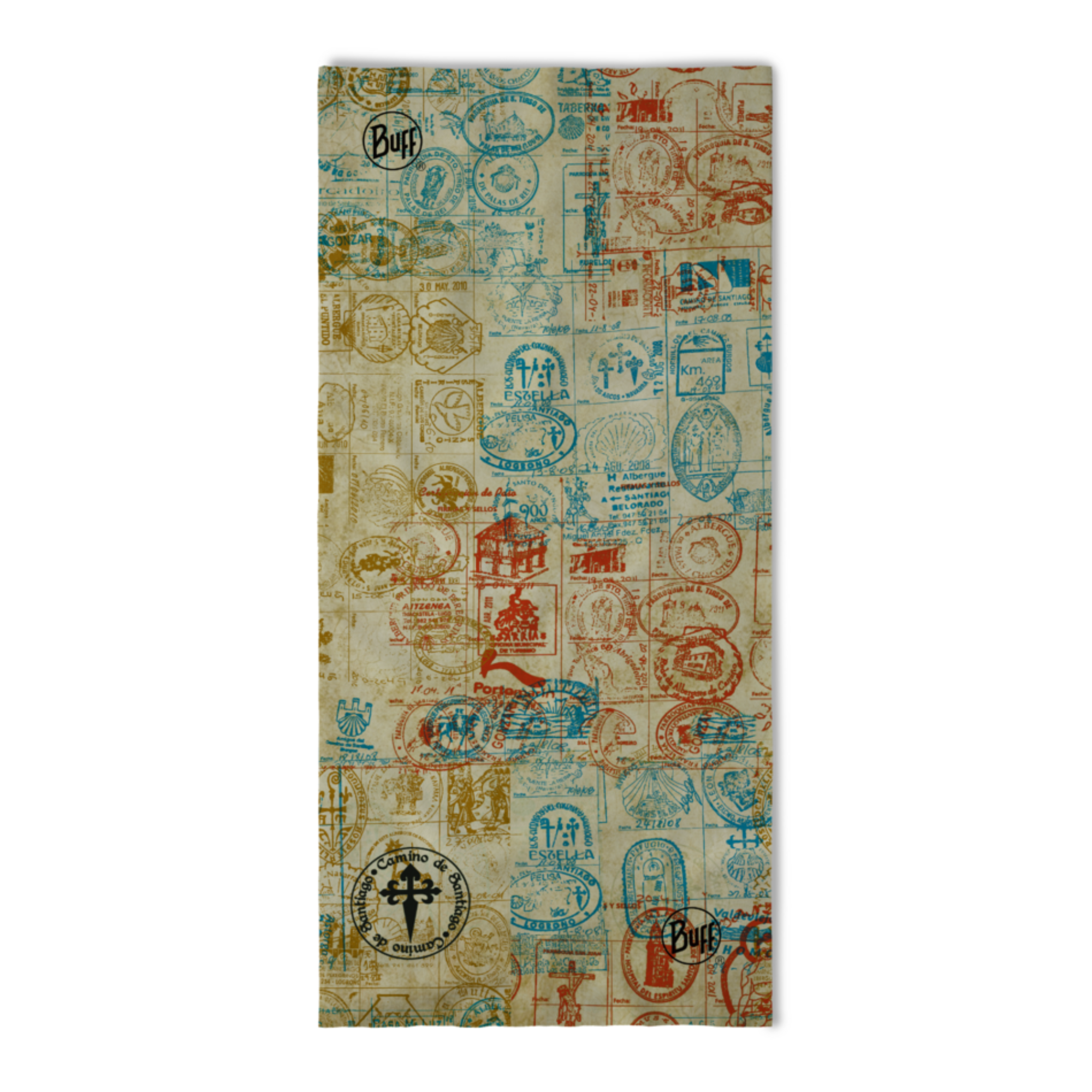 Camino de Santiago Coolnet UV Buff (Credencial Multi)