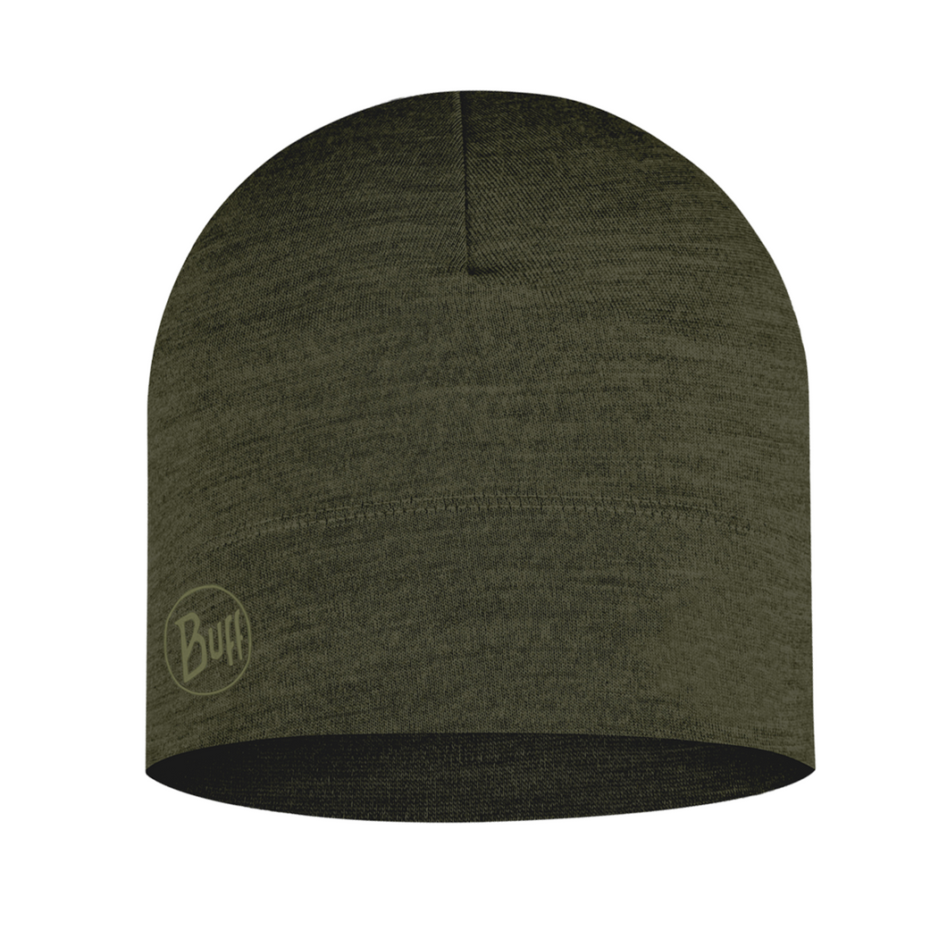 Buff Merino Lightweight Beanie Hat (Bark)