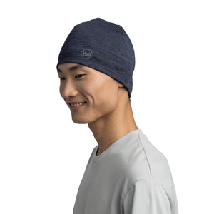 Buff Merino Lightweight Beanie Hat (Solid Night Blue)