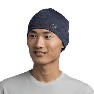 Buff Merino Lightweight Beanie Hat (Solid Night Blue)