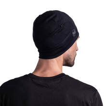 Load image into Gallery viewer, Buff Merino Lightweight Beanie Hat (Solid Black)
