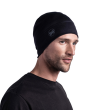 Load image into Gallery viewer, Buff Merino Lightweight Beanie Hat (Solid Black)
