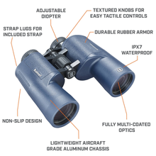 Load image into Gallery viewer, Bushnell H2O Waterproof Binoculars (7x50)(Blue)
