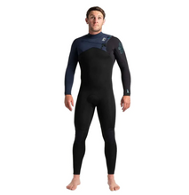 Load image into Gallery viewer, C-Skins Men&#39;s Session 4/3 Chest Zip Steamer Wetsuit (Black/Diamond)
