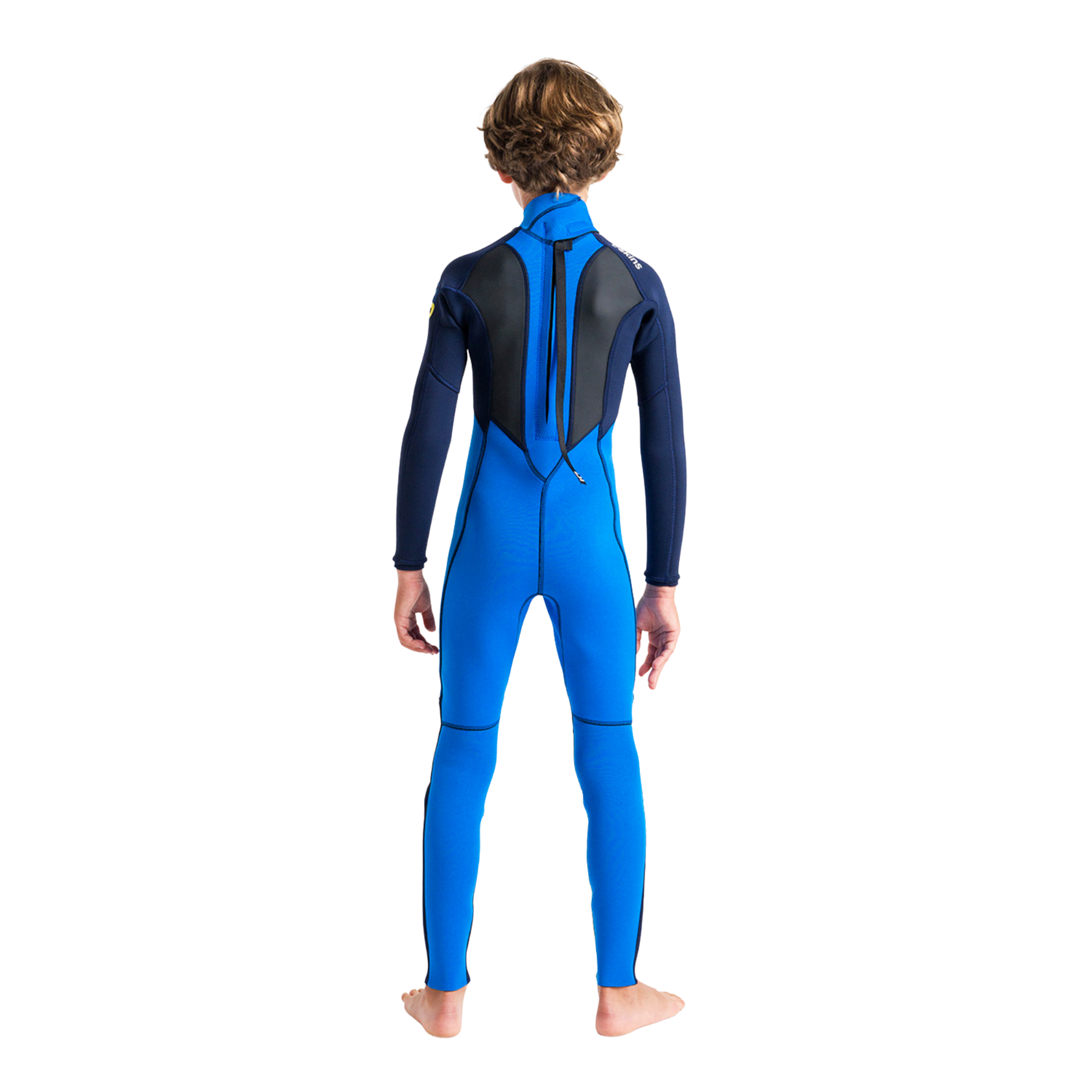C-Skins Junior Element II 3/2mm Flatlock Steamer Wetsuit (Cyan/Slate/Multi)