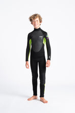 Load image into Gallery viewer, C-Skins Junior Element 3/2 Steamer Wetsuit (Black/Lime/Multi)
