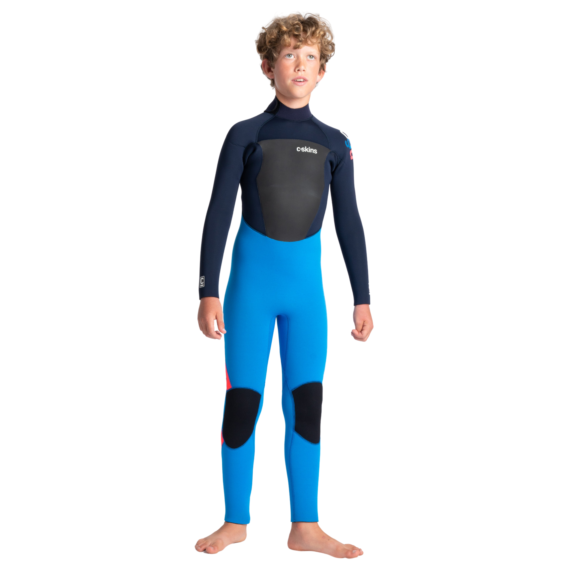 C-Skins Junior Legend 5/4/3mm GBS Steamer Wetsuit (Cyan/Slate/Multi)