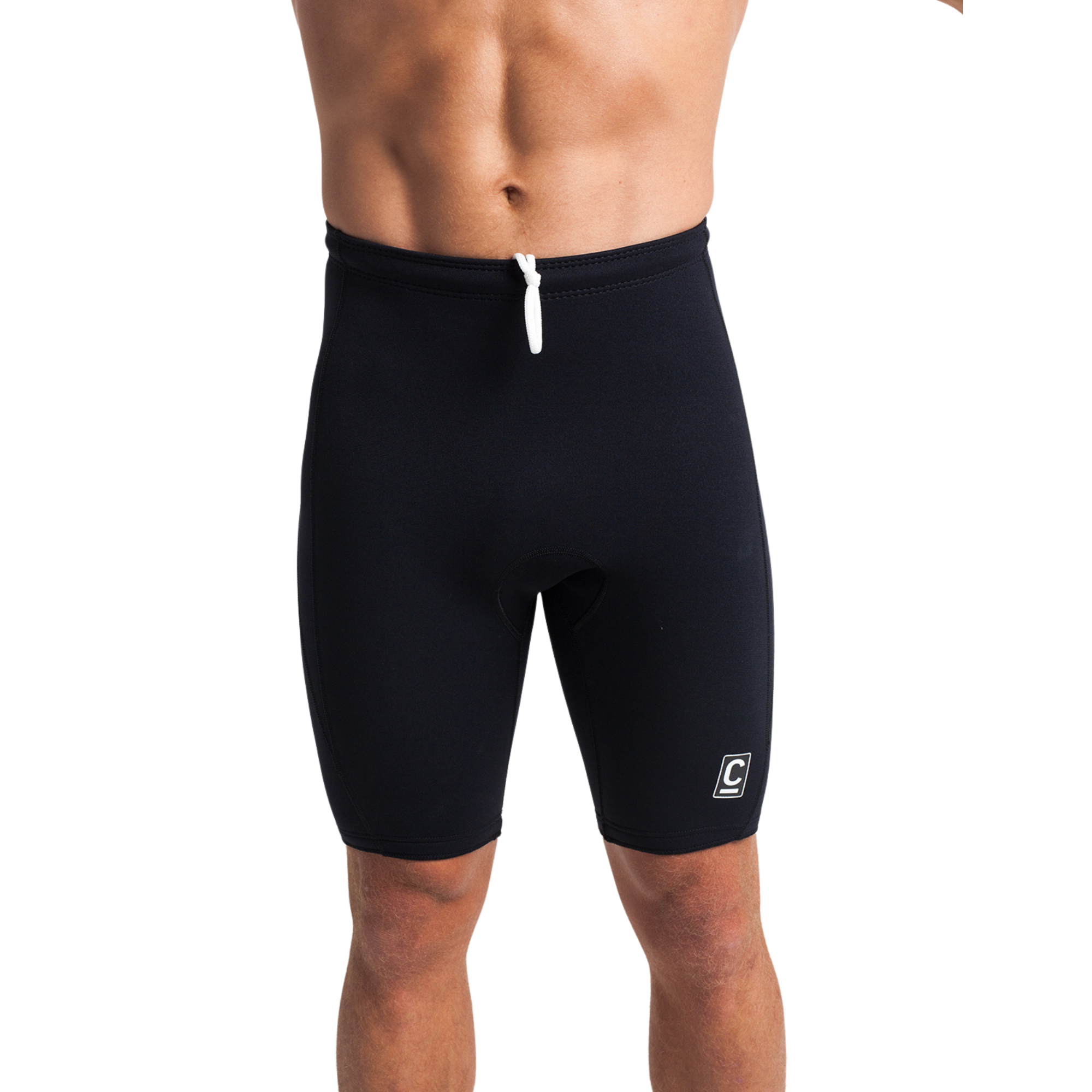 C-Skins Men's Legend 2/2mm UPF50 Flatlock Neoprene Shorts (Black)