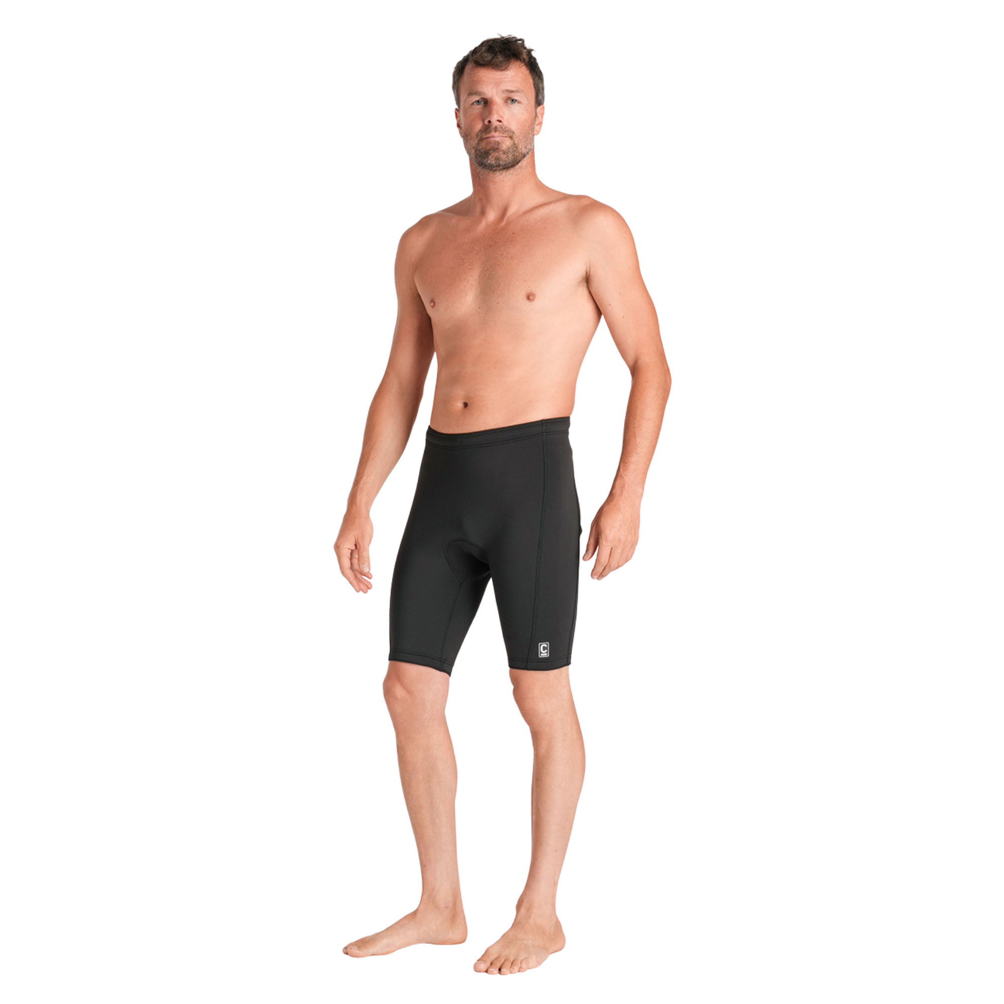 C-Skins Men's NuWave Legend 2/2mm UPF50 Neoprene Shorts (Black)