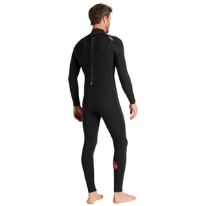 C-Skins Men's NuWave Legend 5/4/3mm Back Zip GBS Steamer (Black/Neon Flare)