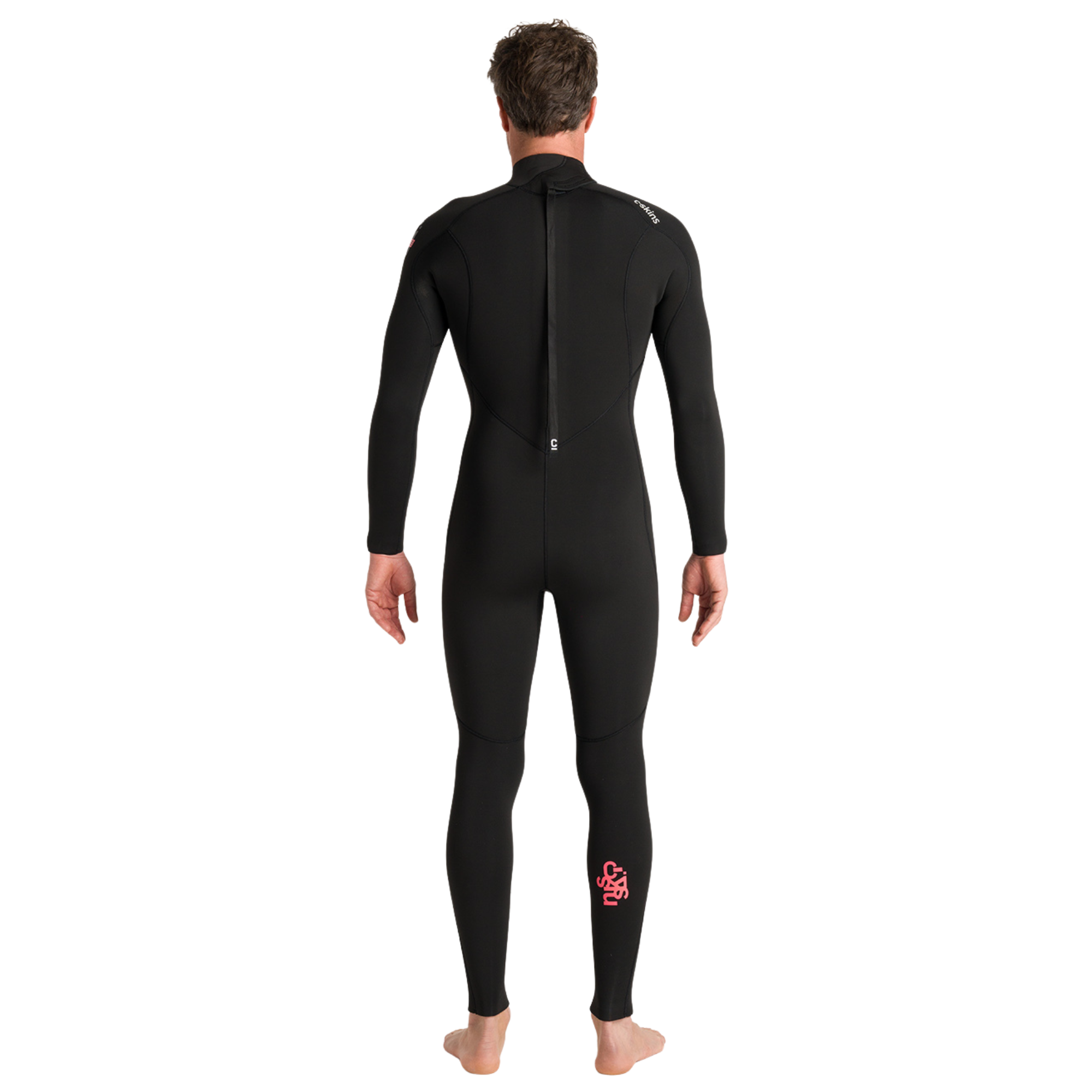 C-Skins Men's NuWave Legend 5/4/3mm Back Zip GBS Steamer (Black/Neon Flare)