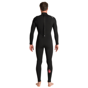 C-Skins Men's NuWave Legend 5/4/3mm Back Zip GBS Steamer (Black/Neon Flare)