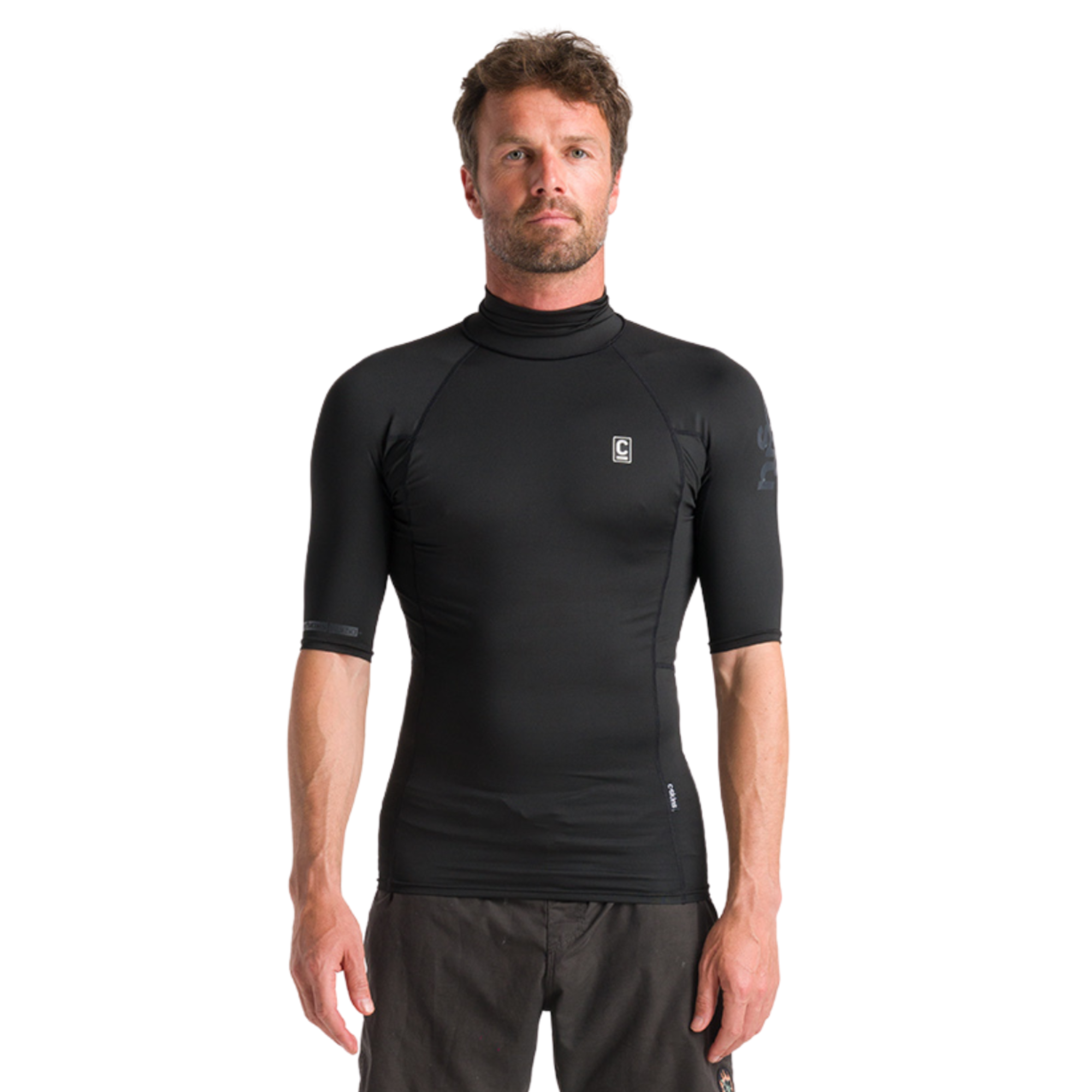 C-Skins Men's NuWave Rash X Short Sleeve Rash Vest (Black)