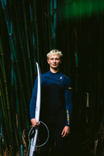 Load image into Gallery viewer, C-Skins Men&#39;s NuWave Session 4/3mm GBS Chest Zip Steamer (Black/Bluestone/Saffron)
