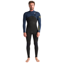 Load image into Gallery viewer, C-Skins Men&#39;s NuWave Session 4/3mm GBS Chest Zip Steamer (Black/Bluestone/Saffron)
