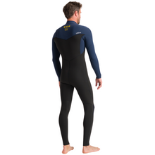 Load image into Gallery viewer, C-Skins Men&#39;s NuWave Session 4/3mm GBS Chest Zip Steamer (Black/Bluestone/Saffron)
