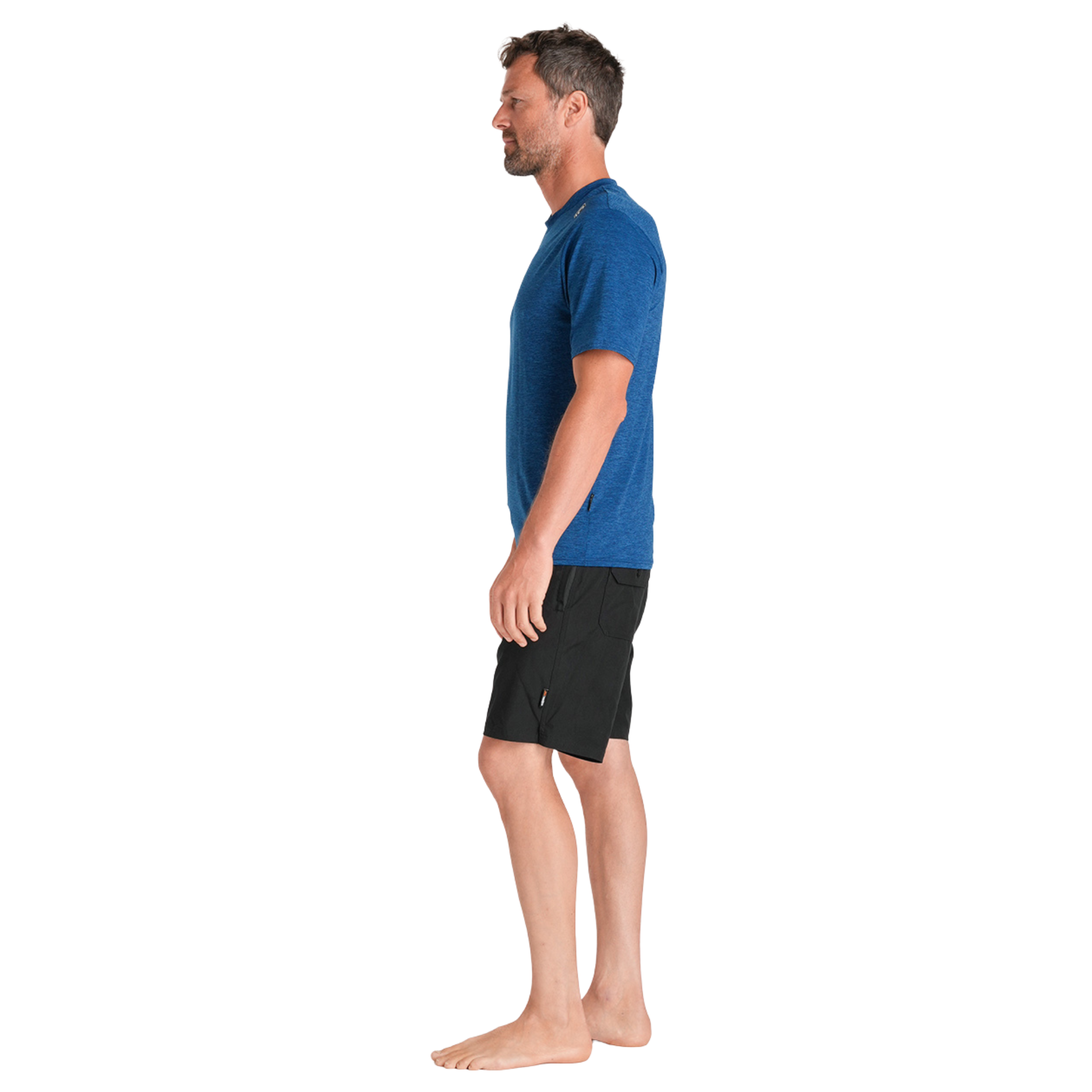 C-Skins Men's NuWave UV UPF50 Short Sleeve Surf Tee (Deep Blue)