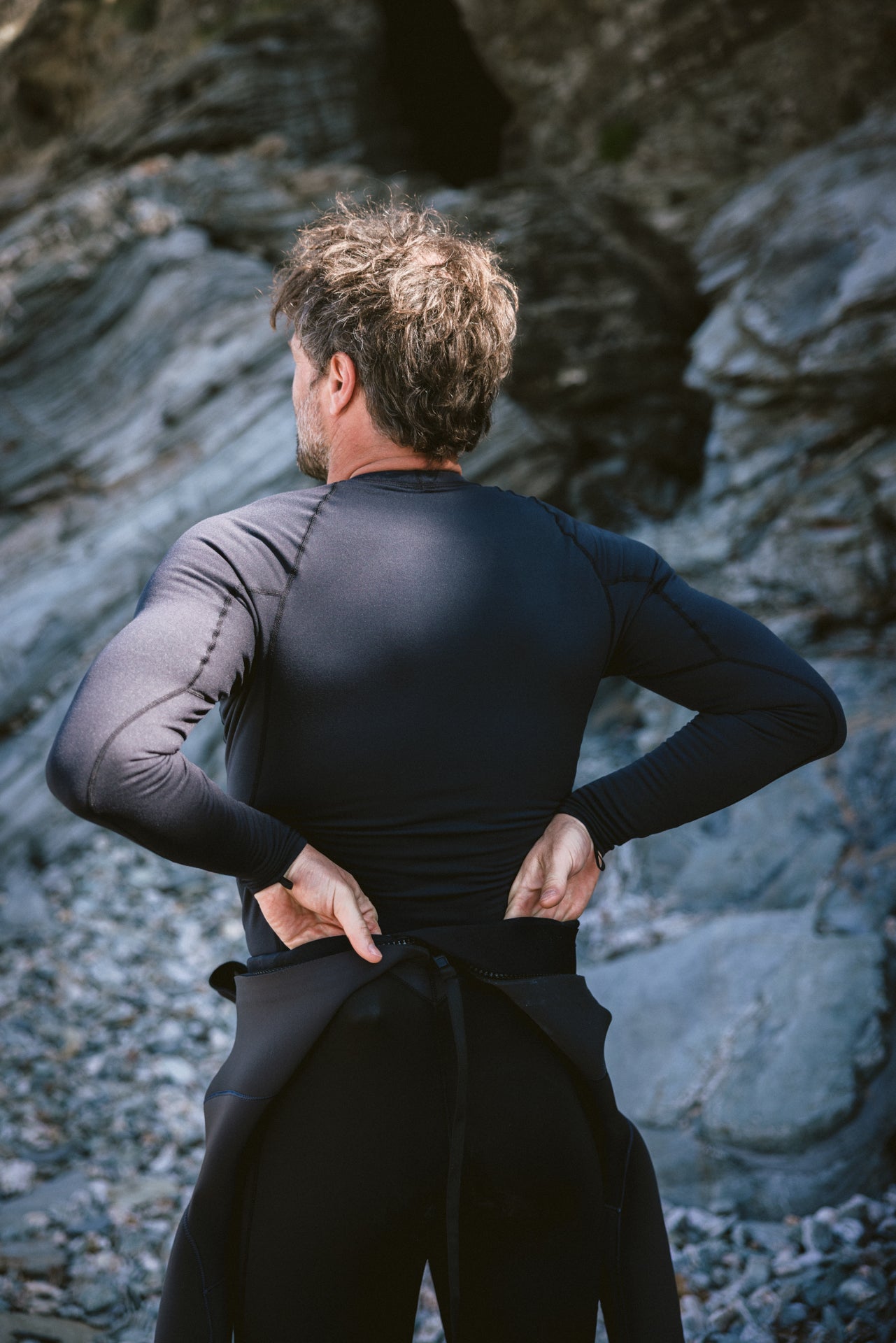 C-Skins Men's HDi Thermal Long Sleeve Rash Vest (Black)