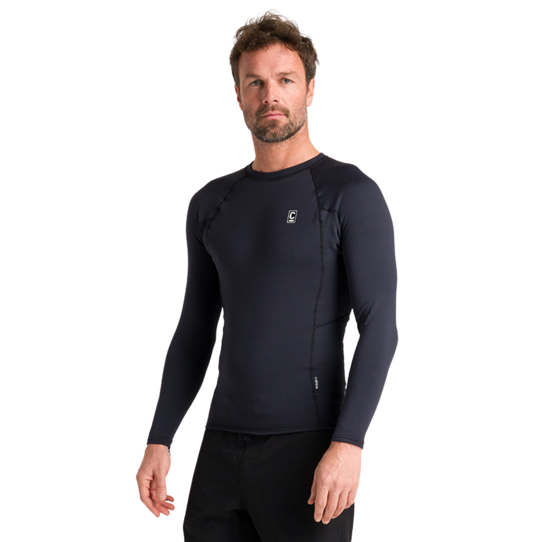 C-Skins Men's HDi Thermal Long Sleeve Rash Vest (Black)