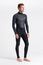 Load image into Gallery viewer, C-Skins Men&#39;s Element 3/2 Steamer Wetsuit (Black/Anthracite/Cyan)
