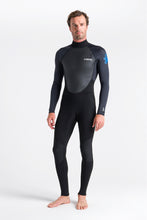 Load image into Gallery viewer, C-Skins Men&#39;s Element 3/2 Steamer Wetsuit (Black/Anthracite/Cyan)

