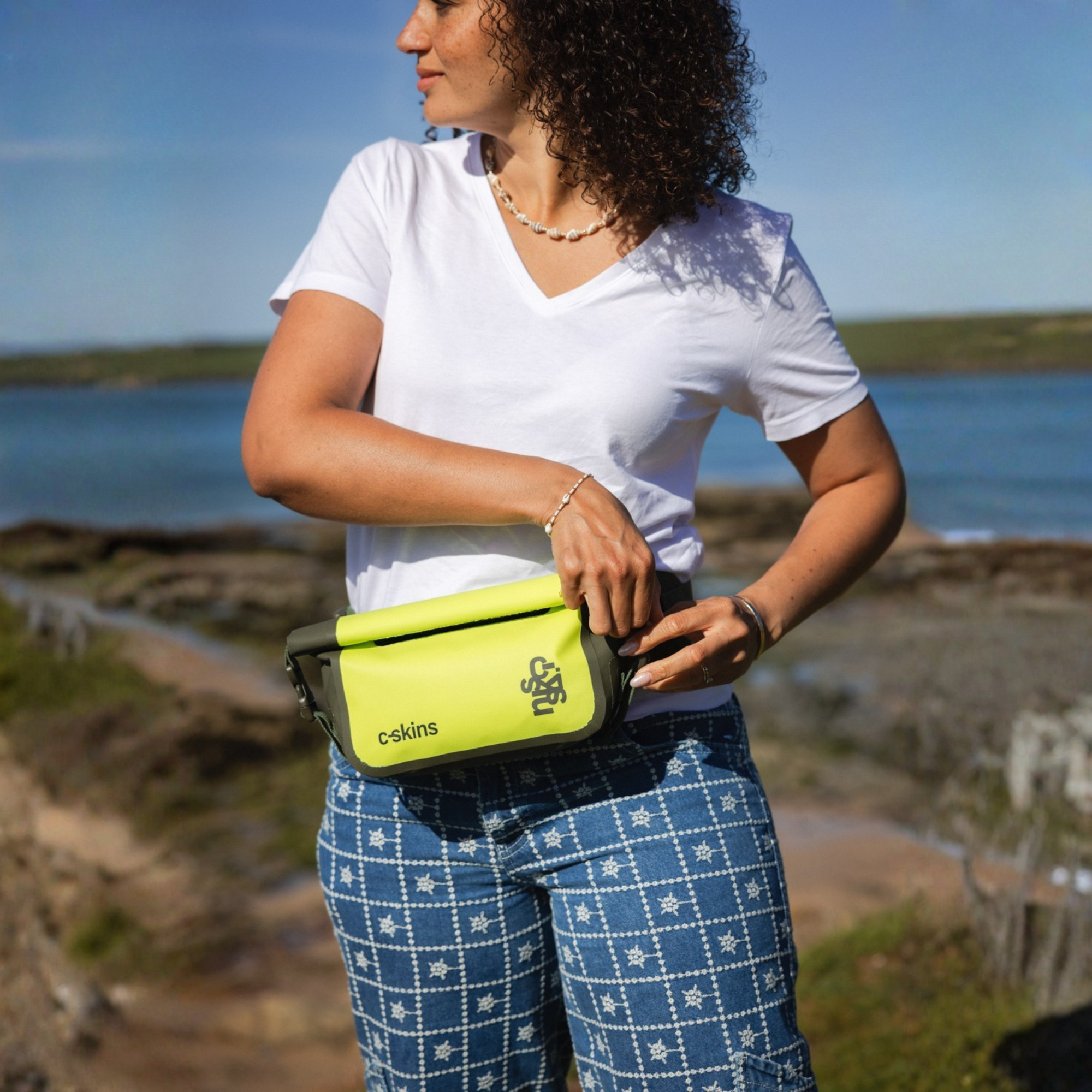C-Skins Session 2L Dry Bag Waist Pack (Flash Green)