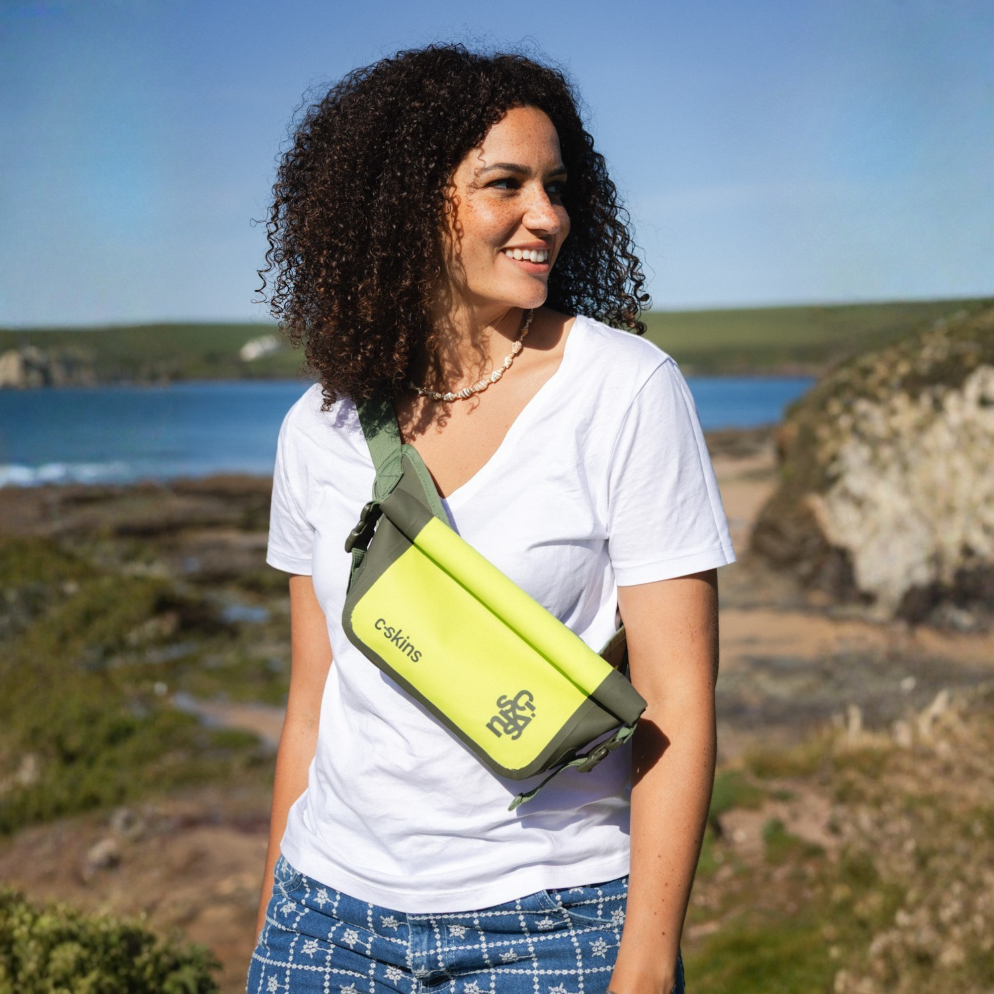 C-Skins Session 2L Dry Bag Waist Pack (Flash Green)