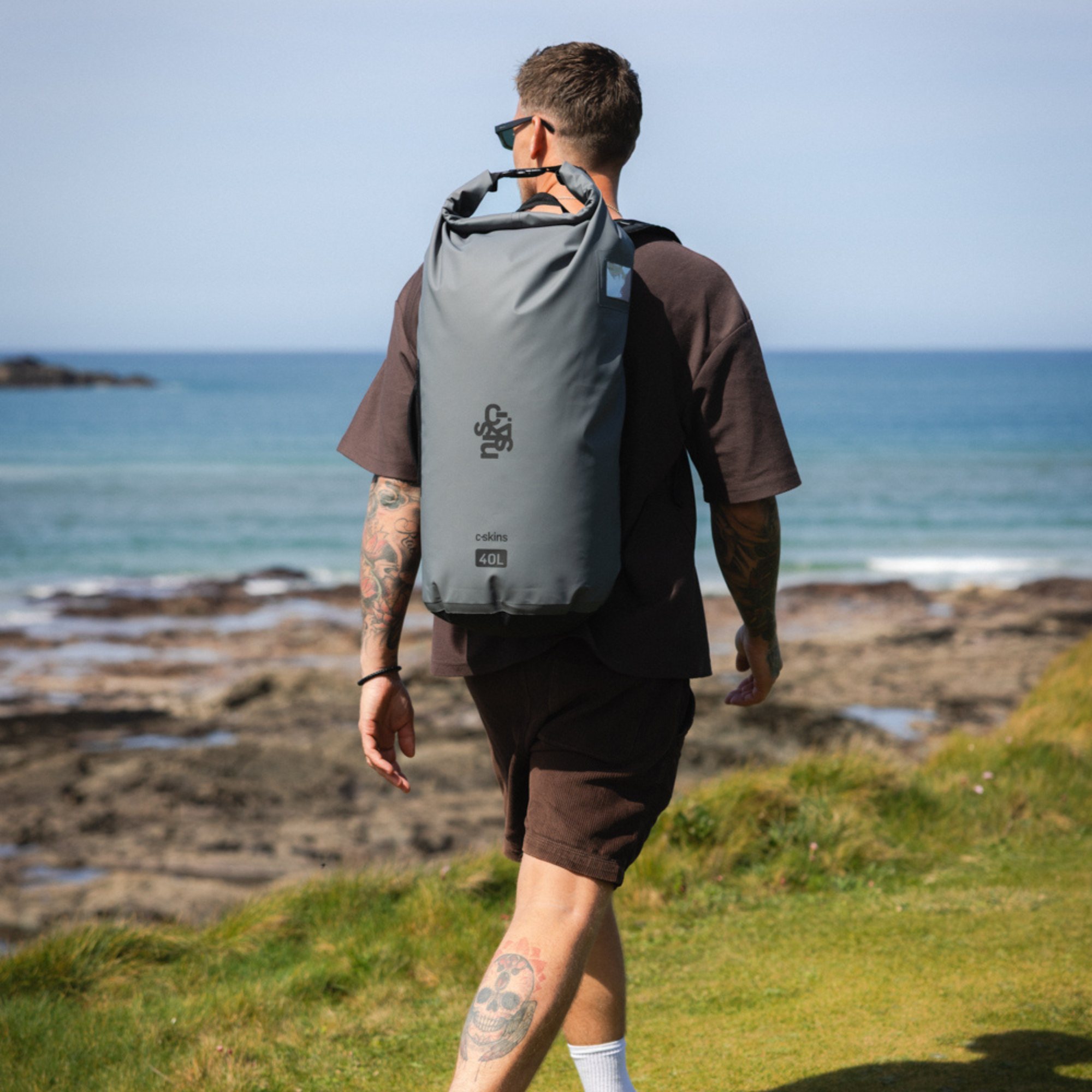 C-Skins Session 40L Dry Bag Backpack (Storm Grey)