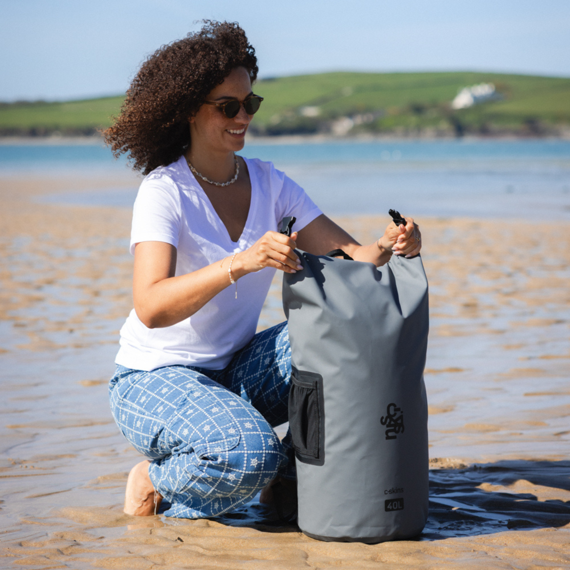 C-Skins Session 40L Dry Bag Backpack (Storm Grey)