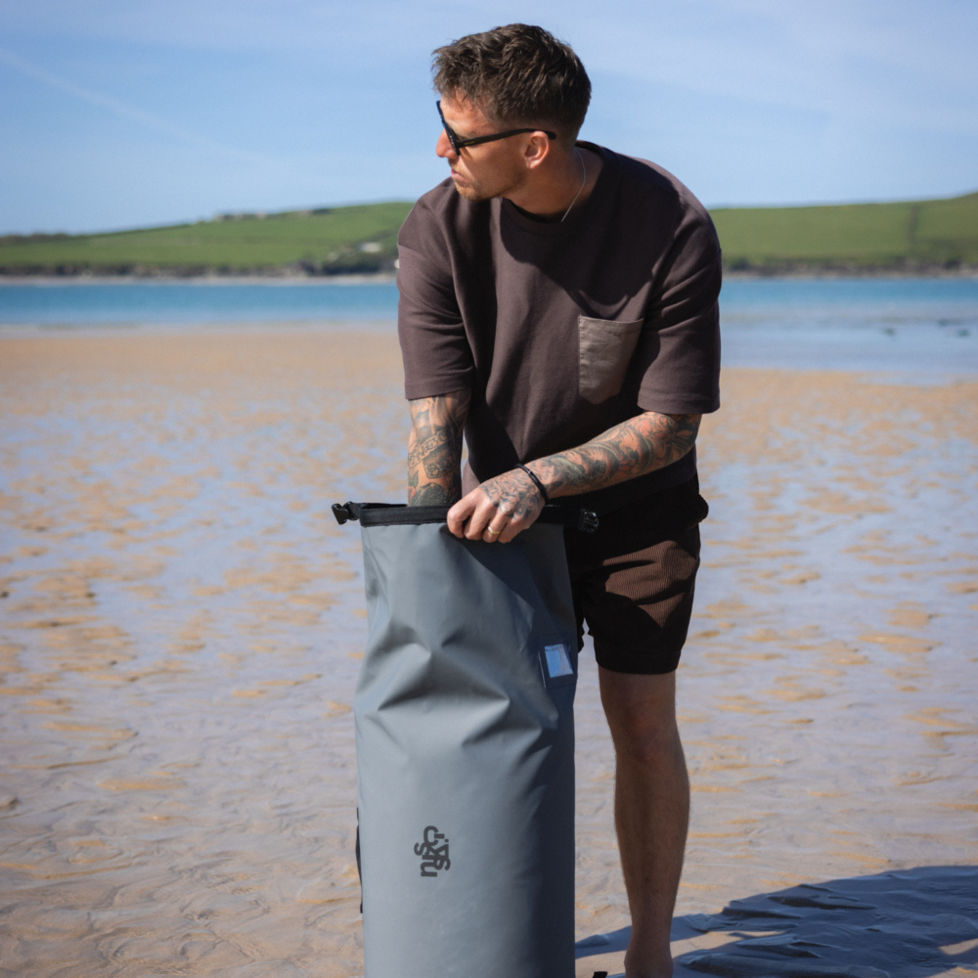 C-Skins Session 60L Dry Bag Backpack (Storm Grey)