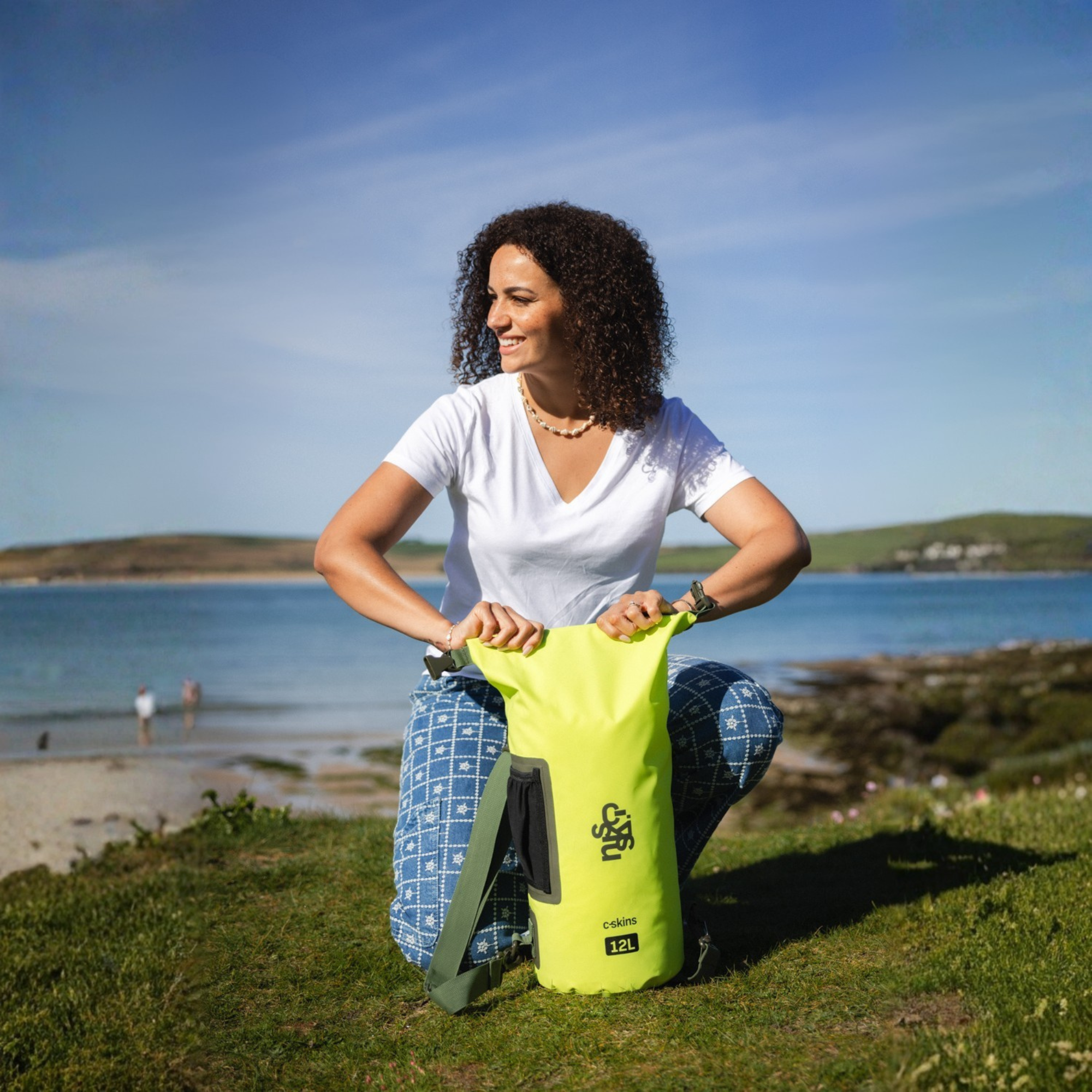 C-Skins Session 12L Dry Bag (Flash Green)