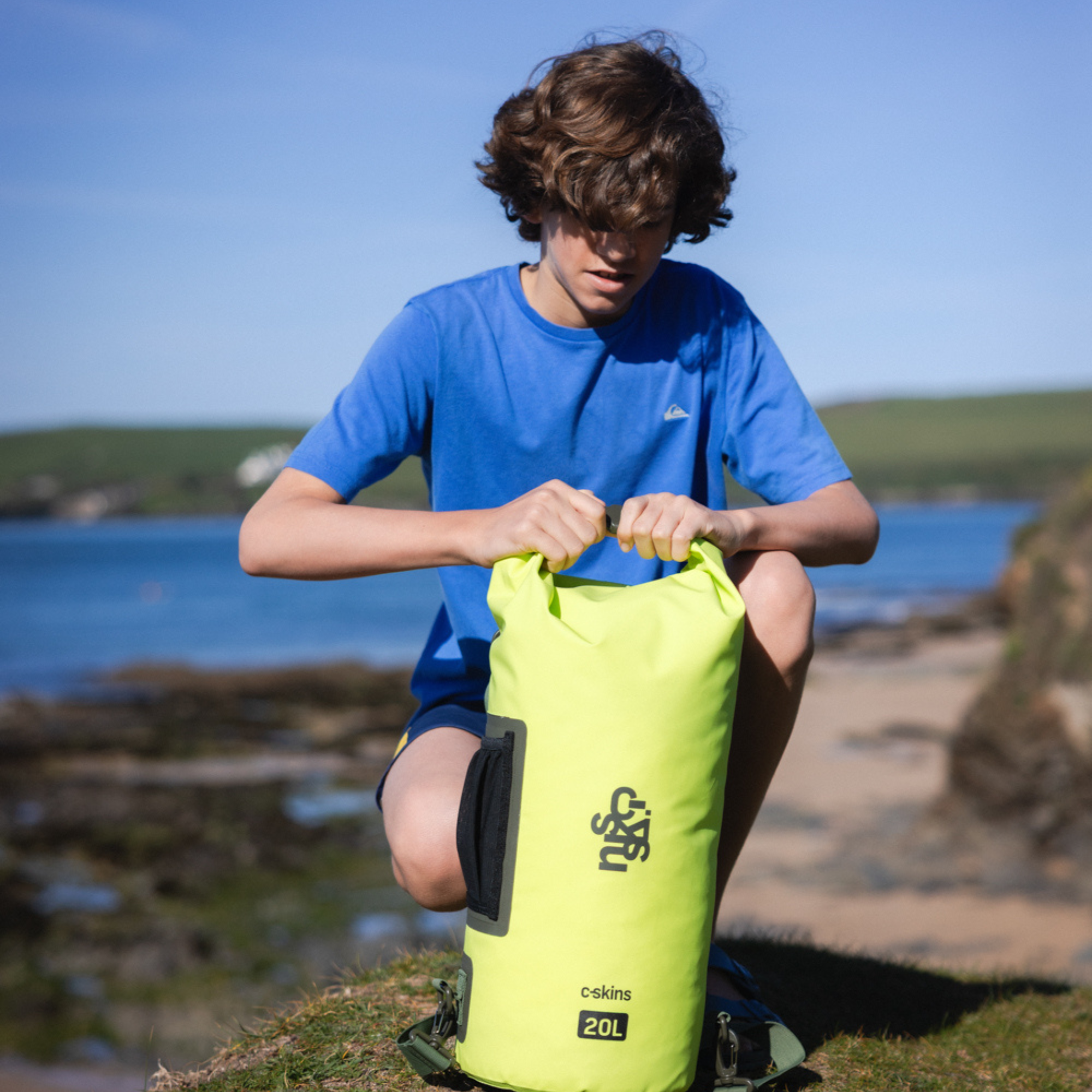 C-Skins Session 20L Dry Bag (Flash Green)